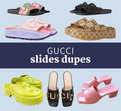 not fake gucci slides|gucci platform slides dupe.